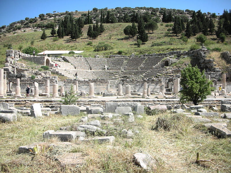 Efesa, achitecture, monuments, turkey, HD wallpaper