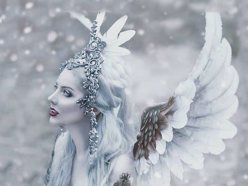 Fairy Queen For Alexandra, surreal creative art, the WOW factor, etheral women, flower crown wreath, grandma gingerbread, women are special, female trendsetters, album, HD wallpaper
