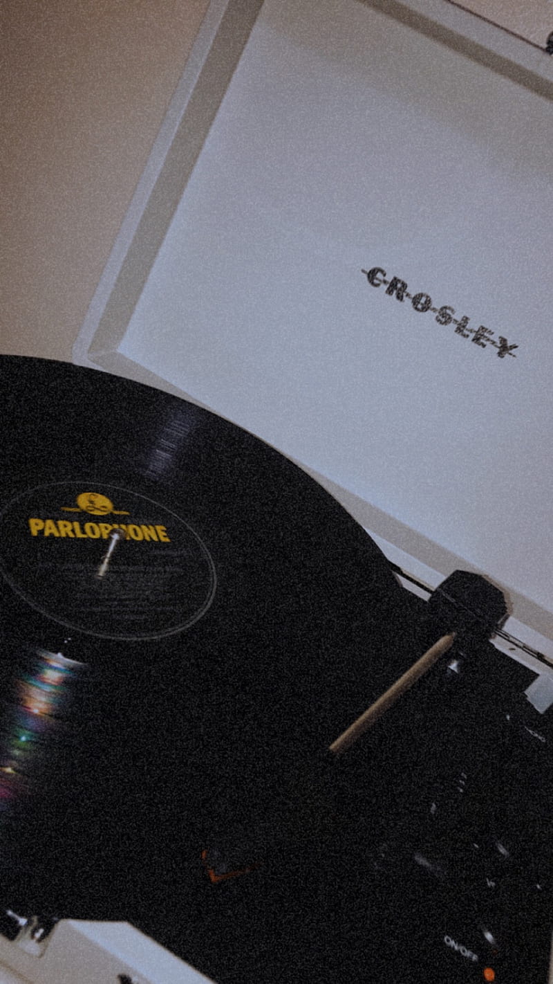 record player, aesthetic, crosley, music, parlophone, records, vintage, vsco, HD phone wallpaper