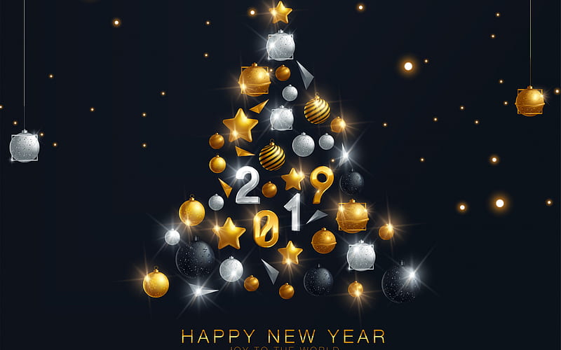 New Year 2019, new year, cristmas, happy new year, HD wallpaper