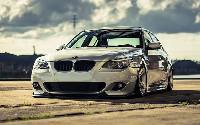 BMW 5, E60, low rider, understating, tuning E60, M5, German cars