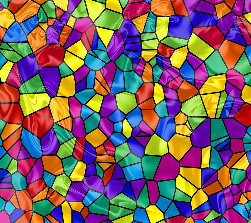 Stained Glass, colorful, glass, mosaic, rainbow, stained, HD wallpaper