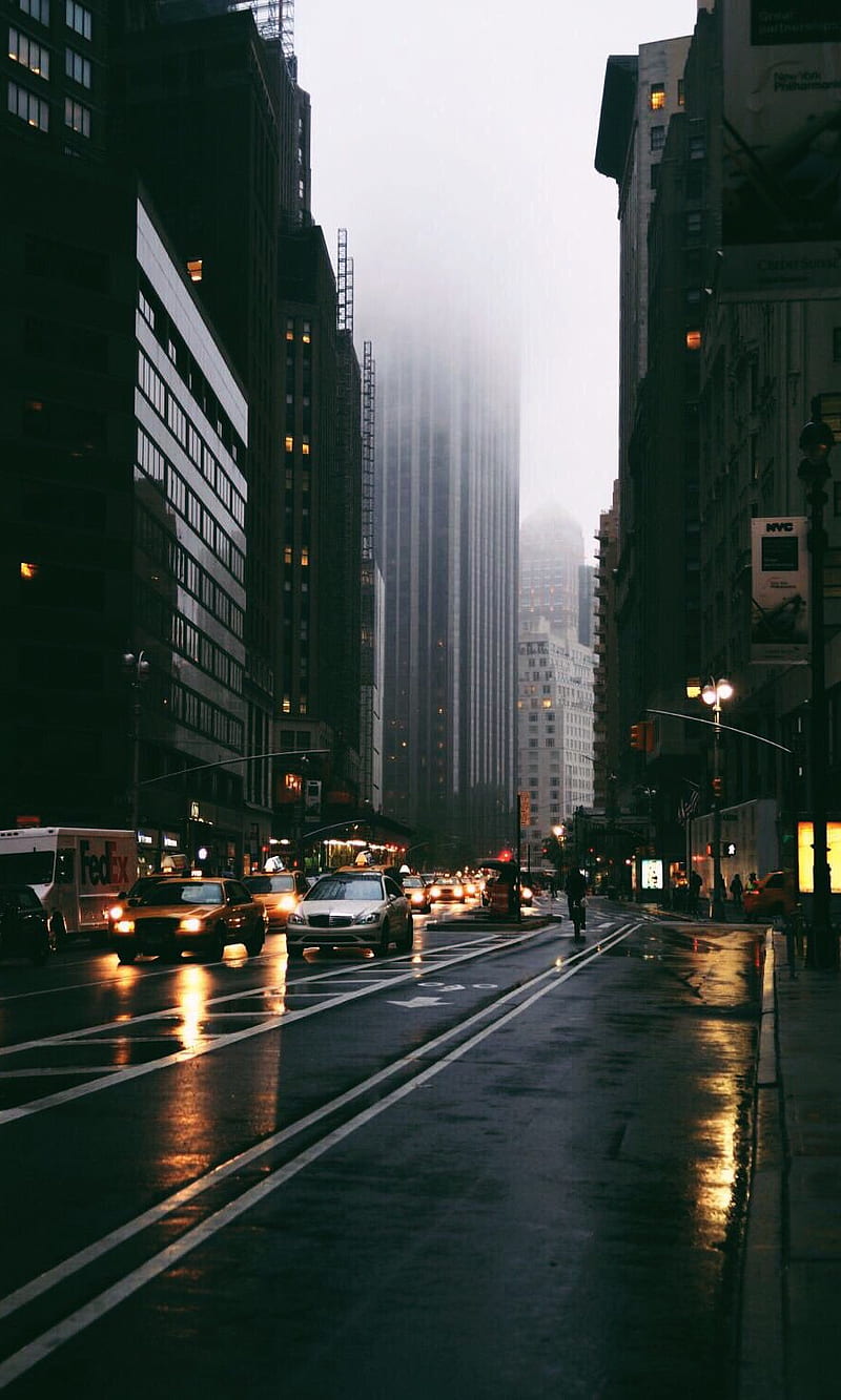 New York, blue, car, carros, chicago, fog, galaxy, girl, night, rain ...