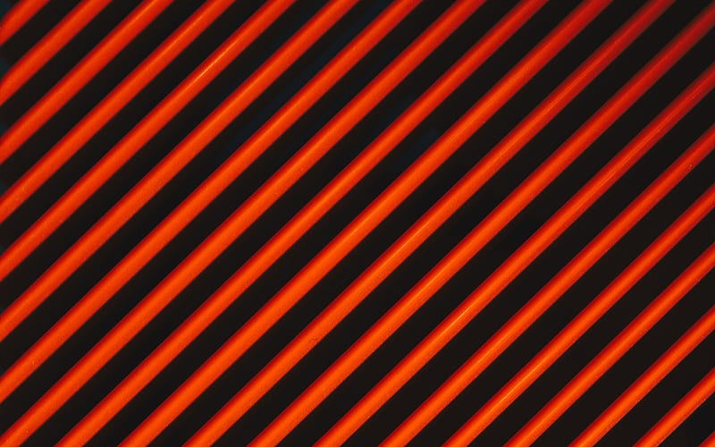 black background with orange lines, grunge texture, dark grunge background, lines background, HD wallpaper