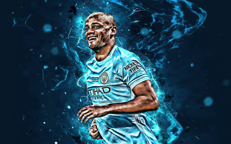 Vincent Kompany, Belgian, Manchester City FC, Soccer, Footballer, HD wallpaper