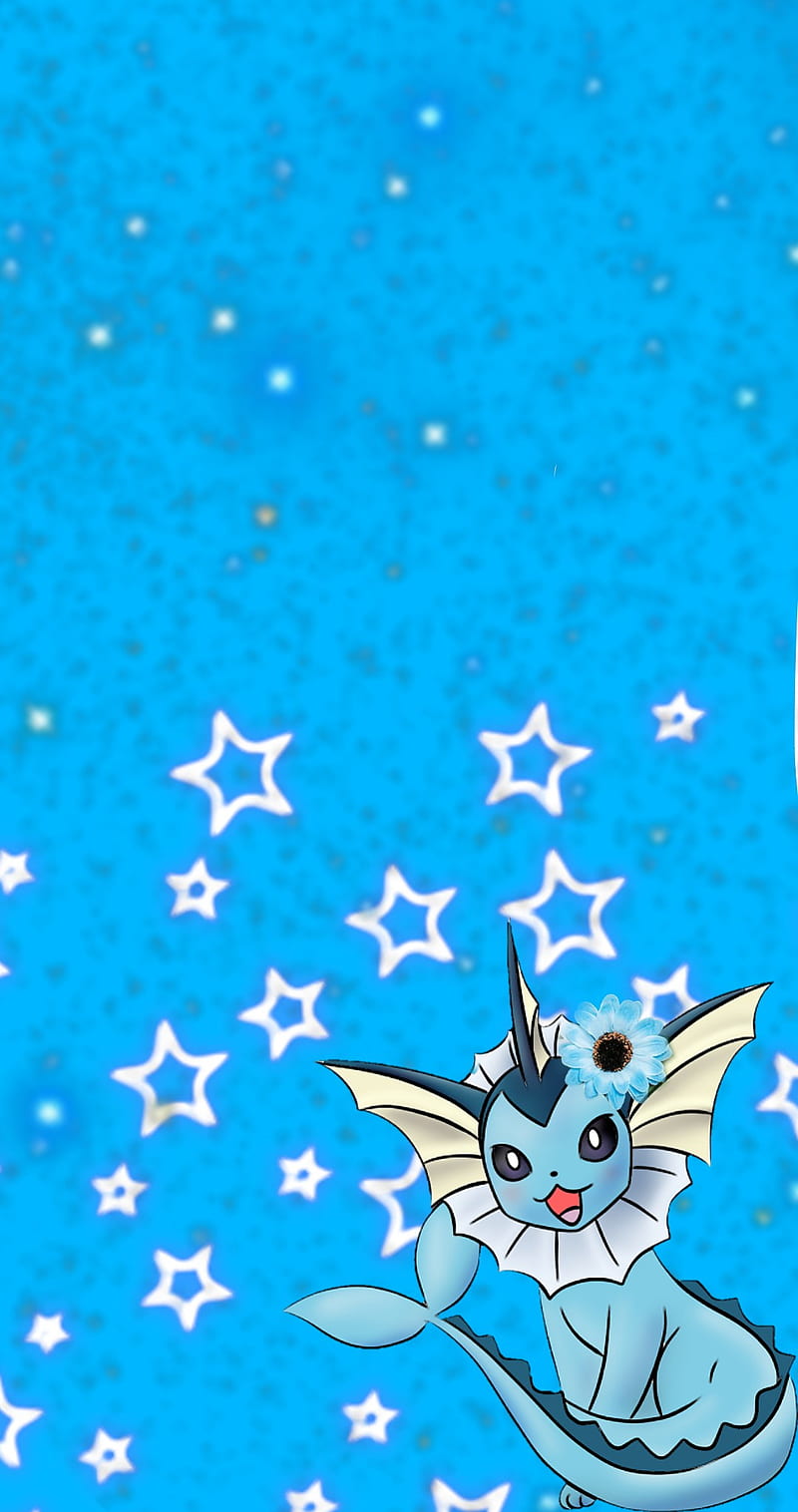 P Free Download Vaporeon Blue Eevee Evolution Pokemon Stars Water HD Phone