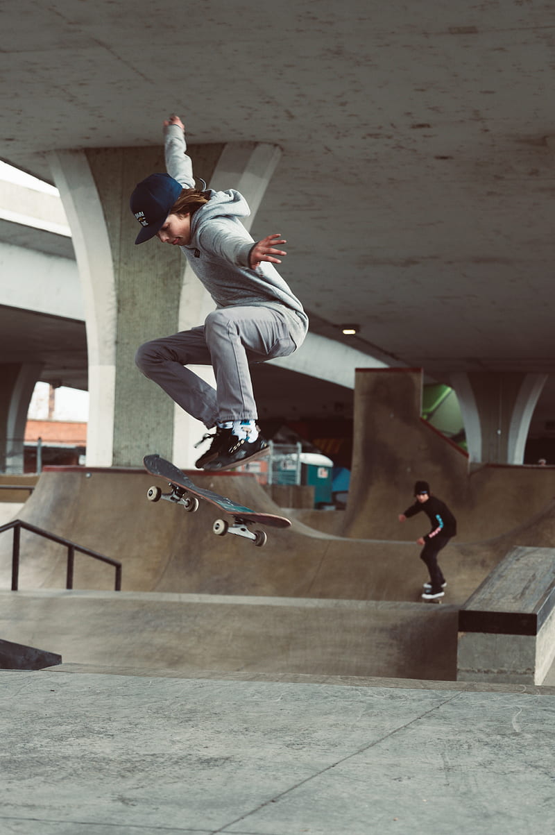 skateboard, ramp, jumping, Sports, HD phone wallpaper