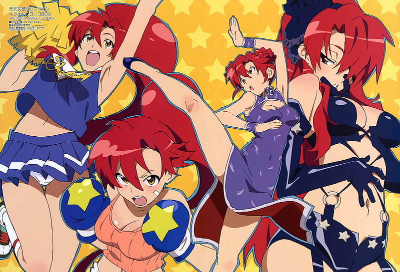 Yoko-Box, box, red hair, yoko littner, anime, HD wallpaper