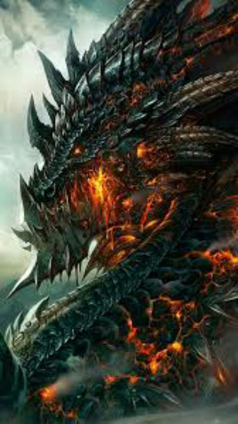 Fire Dragon, badass, HD phone wallpaper