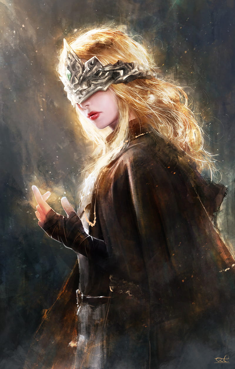 Dark Souls III, fire keeper, fantasy art, artwork, dark souls 3, HD phone wallpaper