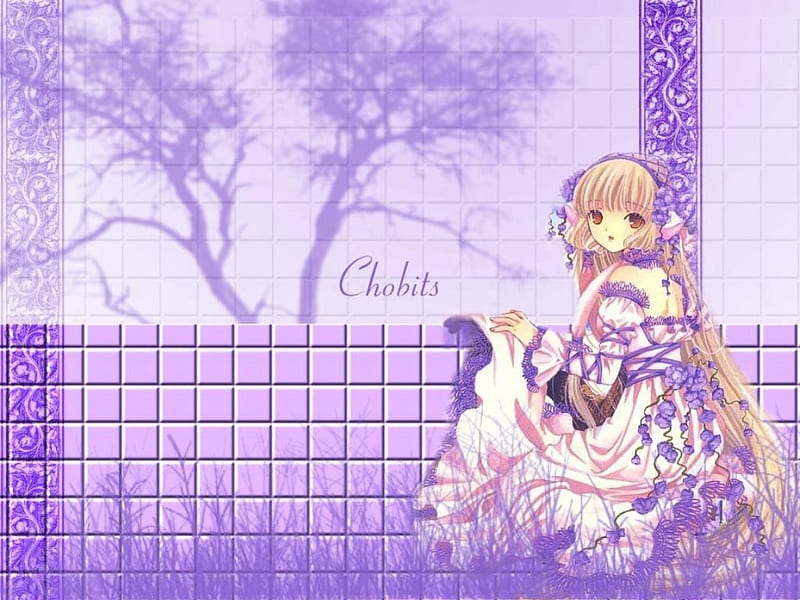 Elegant Elda, elegance, purple, chobits, anime, nature, elegant, elda, HD wallpaper