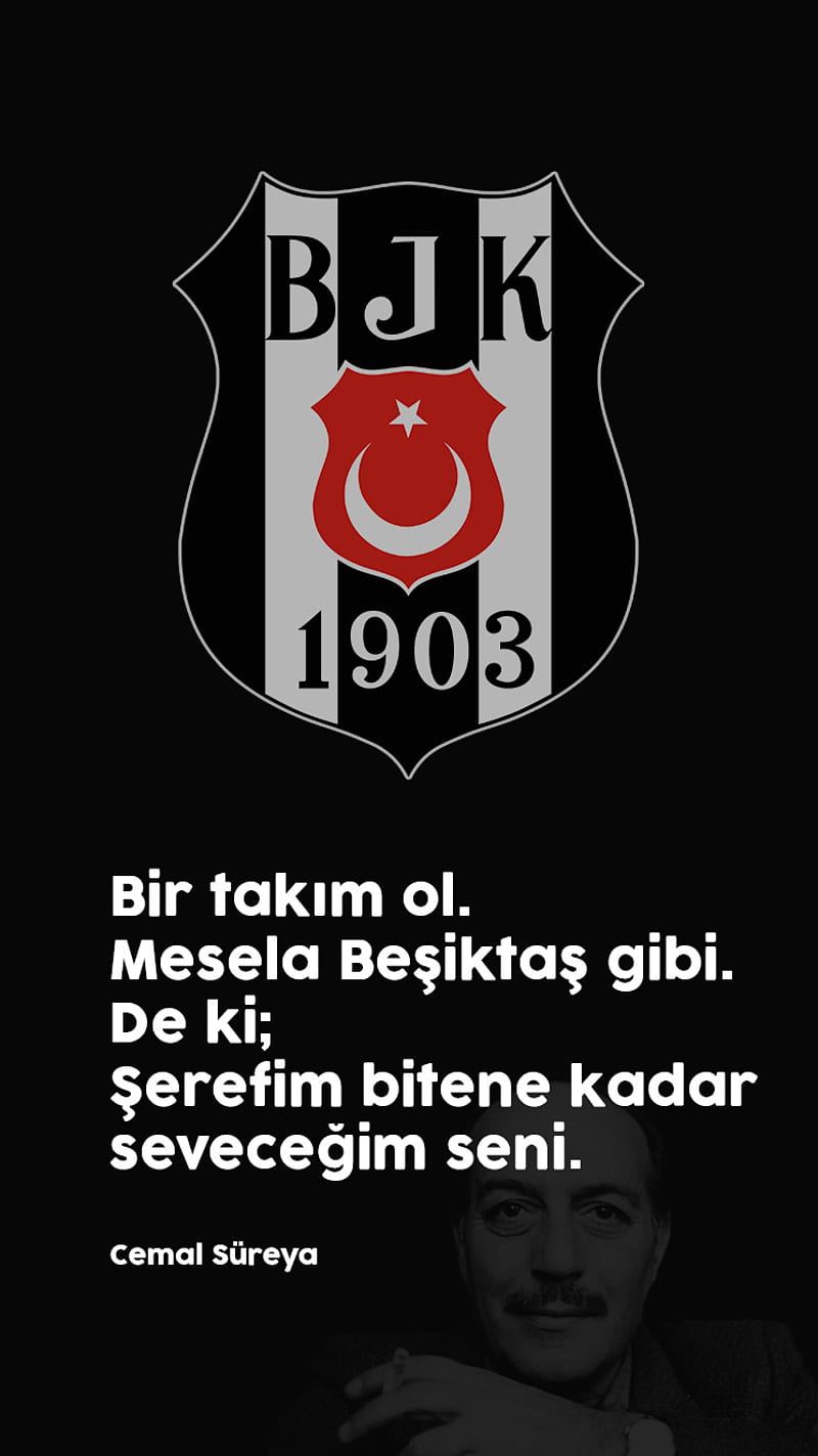 Bir Takim Besiktas, bjk, logo, pepe, quaresma, sampiyon, super lig, turkey, turkiye, HD phone wallpaper