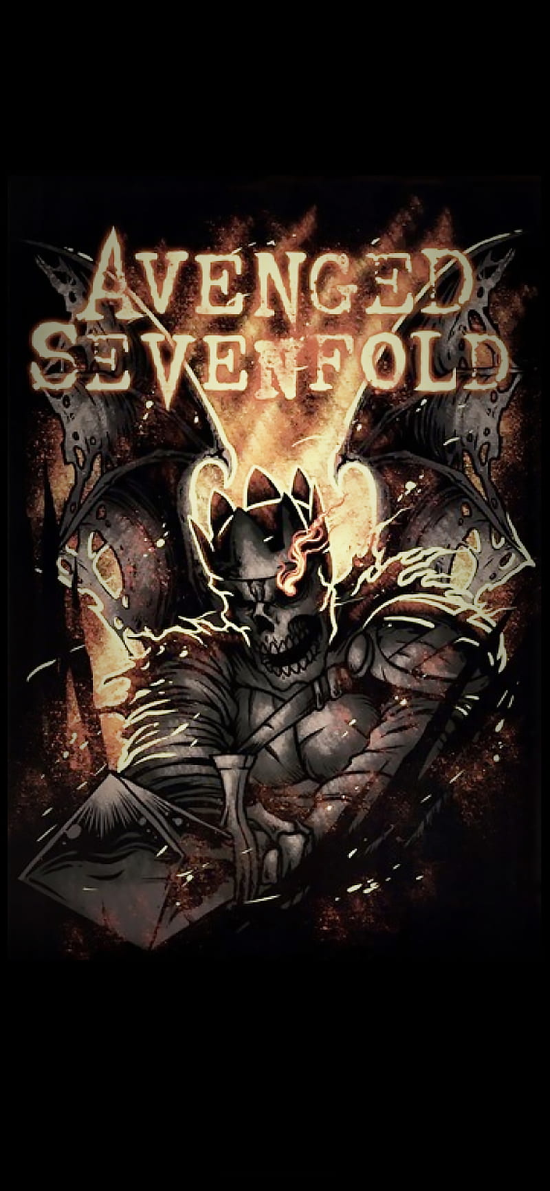 avenged sevenfold, a7x, hail to the king, mobile background, HD phone wallpaper