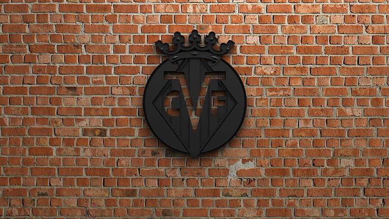 Emblem Logo Soccer Villarreal CF, HD wallpaper