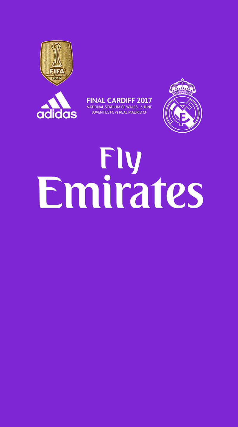 Real Madrid 16-17, 2017, adidas, cardiff, cr7, cristiano ronaldo, football, purple, real madrid, ucl champion, HD phone wallpaper
