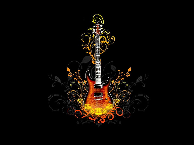 Moda creativa de guitarra eléctrica y música, Fondo de pantalla HD | Peakpx