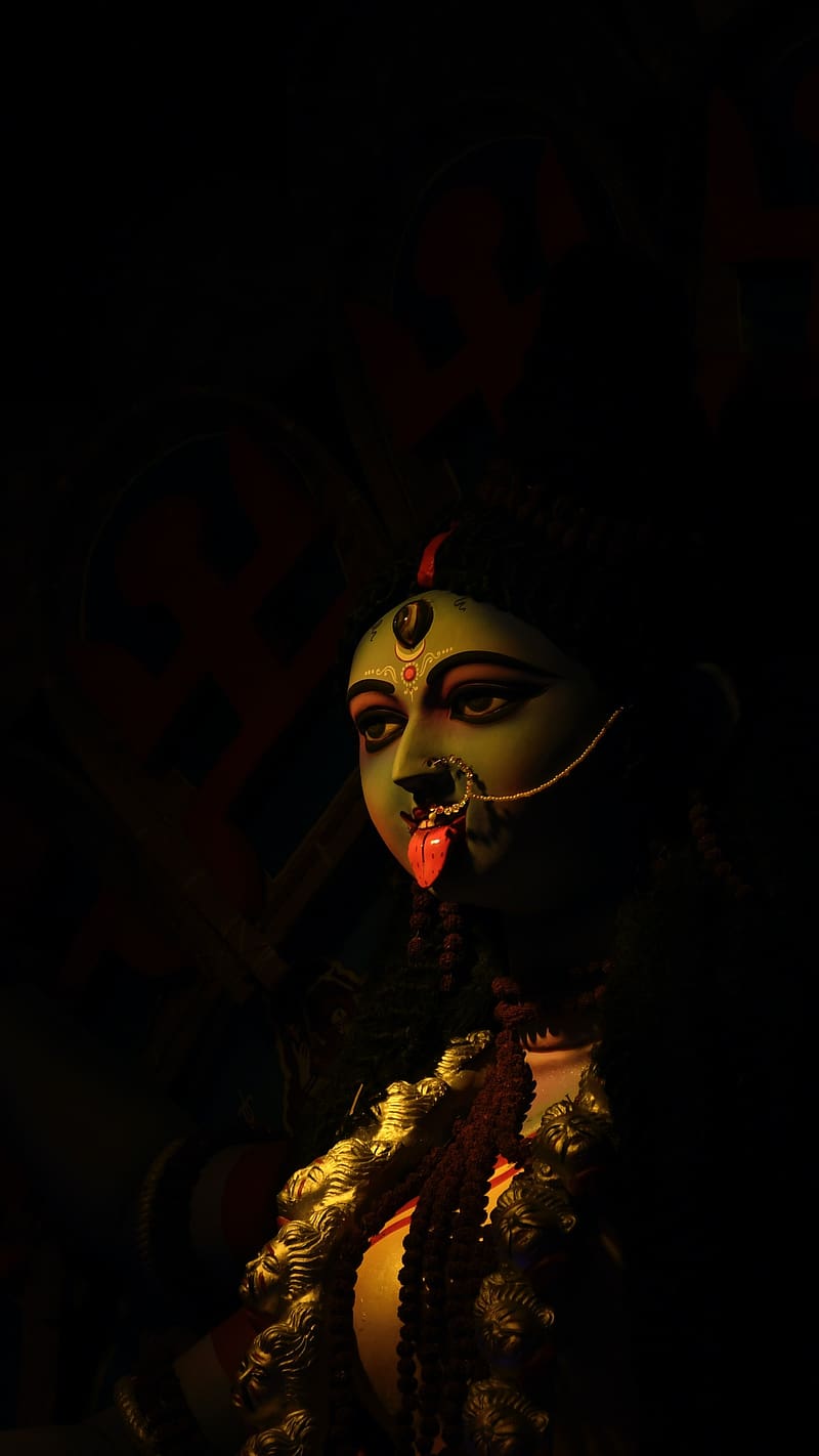 Kali Maa Ka, Statue, goddess, HD phone wallpaper