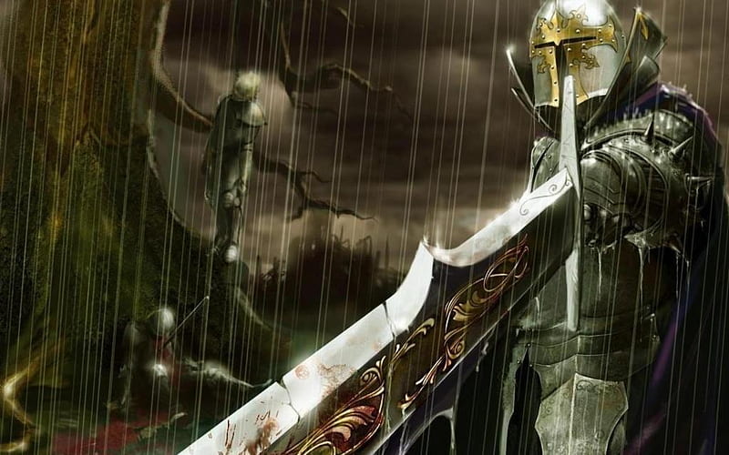 Knight, cool, battle, medieval, history, sword, HD wallpaper