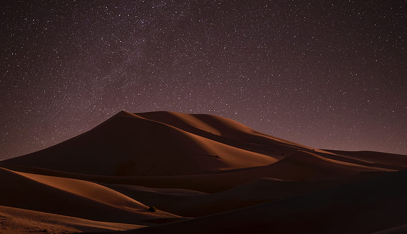 Desert During Night Time , desert, night, nature, HD wallpaper