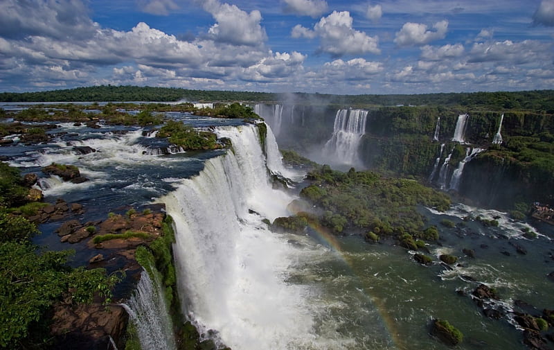 Iguassu Falls - Argentina, Iguassu Falls, Argentina, South America, Falls, Watefalls, HD wallpaper