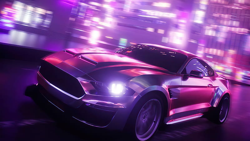 Ford Shellby Synthwave , ford-mustang, ford, cars, synthwave, artist, artwork, digital-art, HD wallpaper