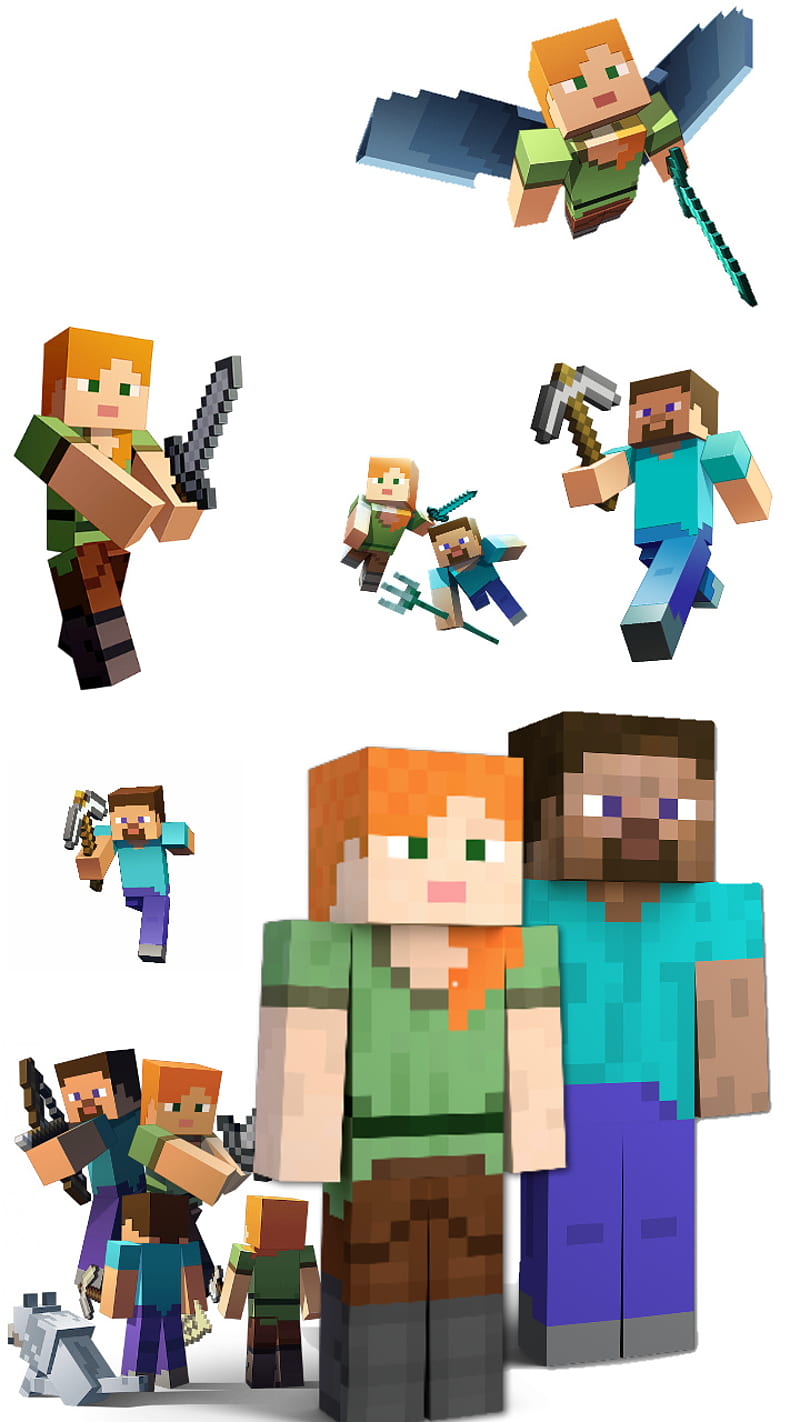 Minecraft, creeper, game, gaming, horse, minecraft steve, skins, steve,  steve minecraft, HD phone wallpaper