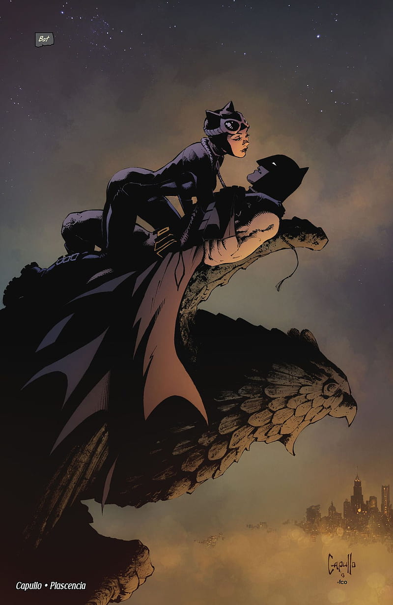 Wallpaper Batman Catwoman Art dc Comics Superhero Background   Download Free Image