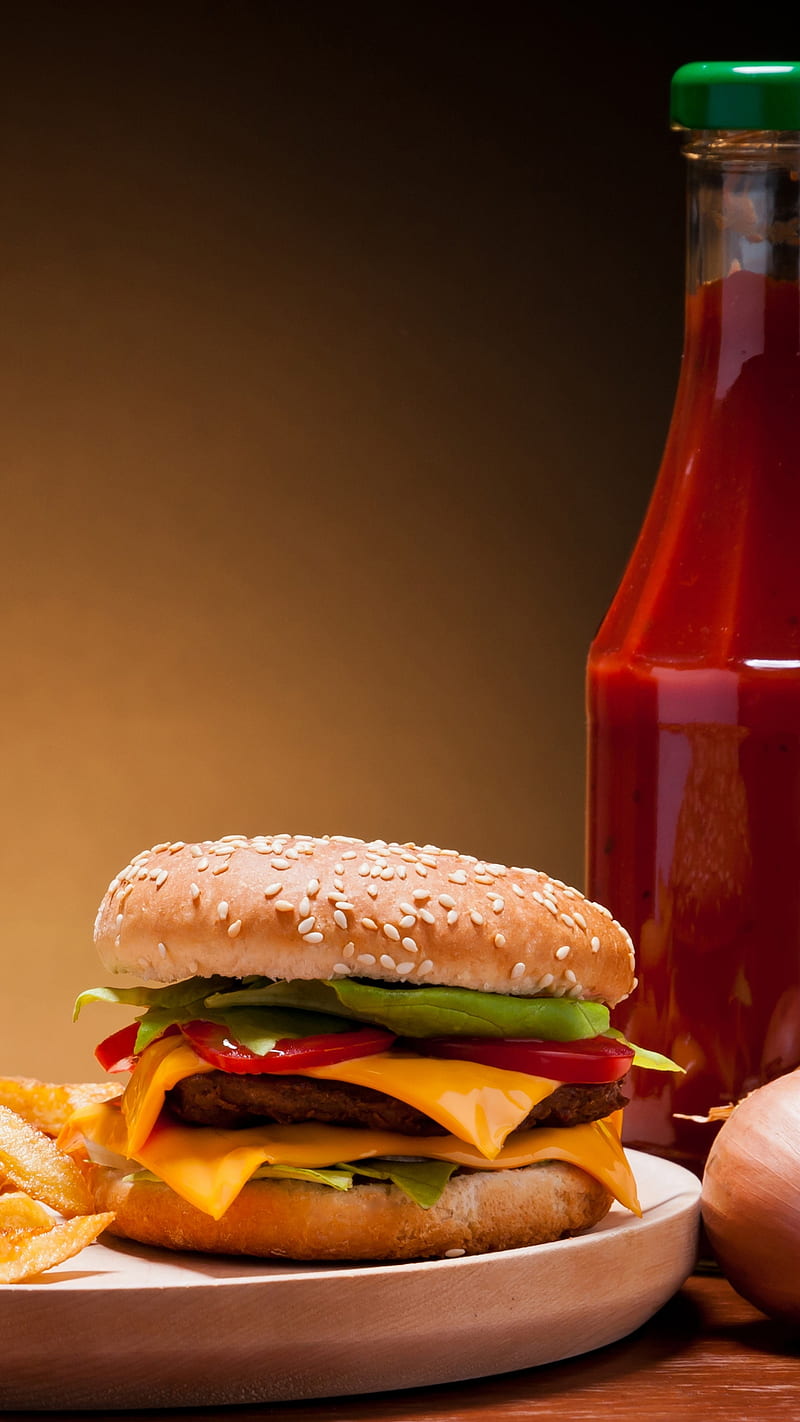 Cheese Burger, fast food, food, iphone, iphone , sumit sheemar, HD phone wallpaper