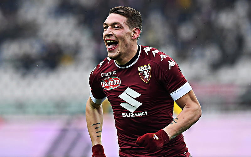 Andrea Belotti, portrait, italian footballer, forward, Torino FC, Serie A, Italy, football, HD wallpaper