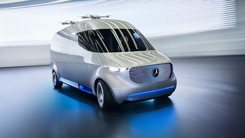 Mercedes-Benz Vision Van, 2017, Future minibuses, cars of future, Mercedes, Future Van, HD wallpaper