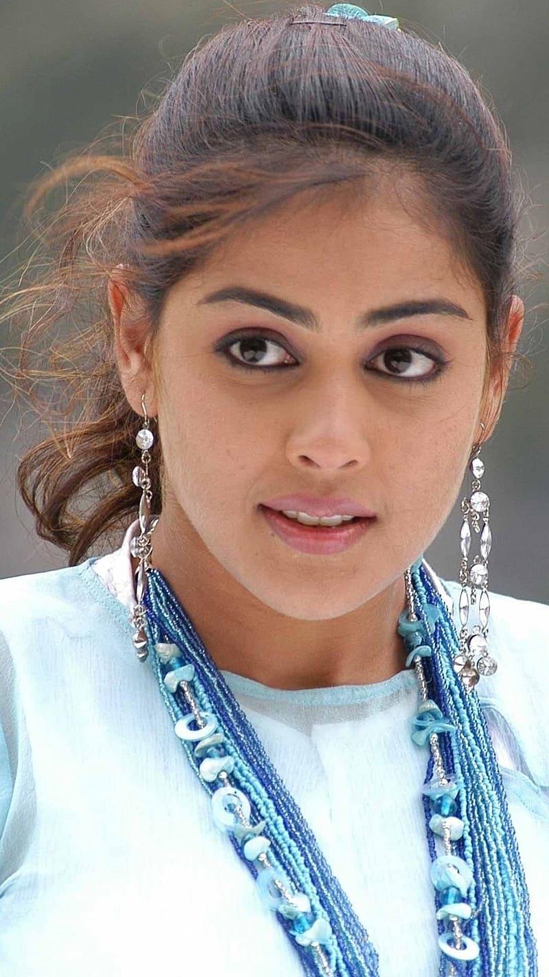 South Indian Heroine Genelia Dsouza In Blue Outfit, south indian heroine, genelia dsouza in blue outfit, actress, HD phone wallpaper