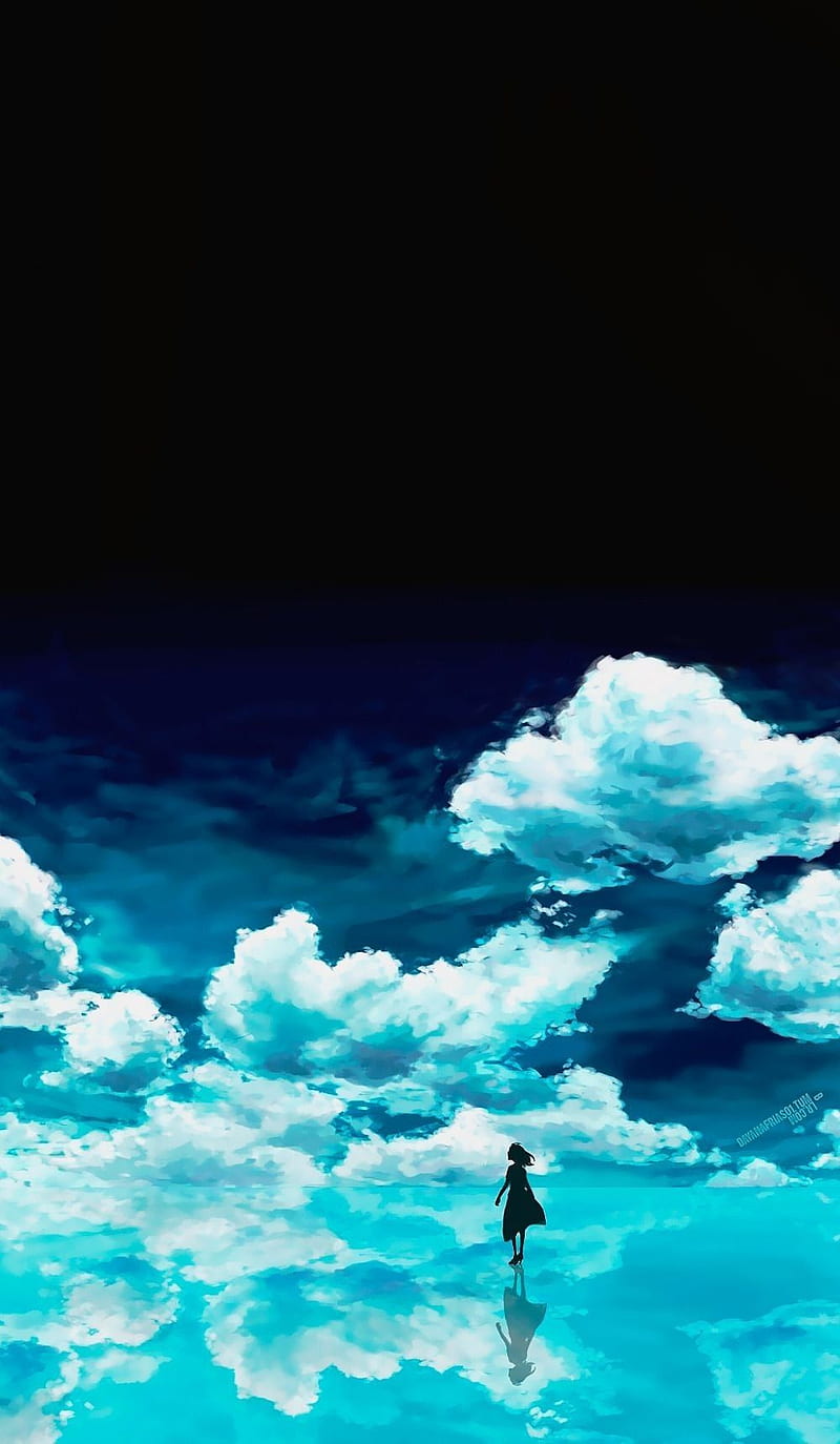 Anime landscape, sky, clouds, Anime, HD wallpaper | Peakpx