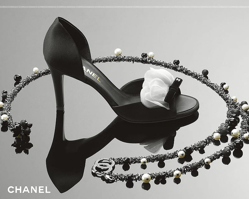 Chanel, necklace, black, elegatno, accessories, france, fashion