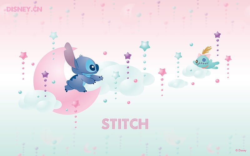 Pink Stitch, Cute Stitch, HD wallpaper