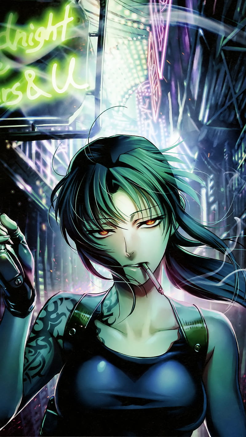 Black Lagoon, desenho, art, painting, colors, landscape, awesome, stylish, attractive, admirable, HD phone wallpaper