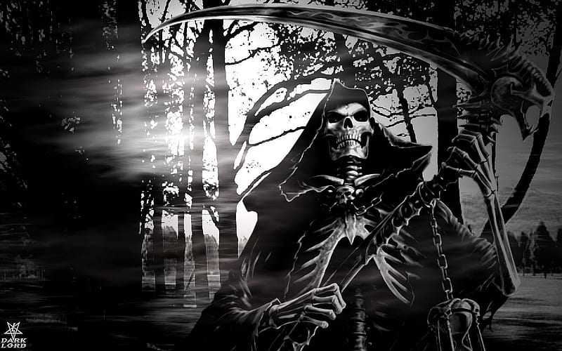 Reaper, fantasy, dark, evil, grim, HD wallpaper