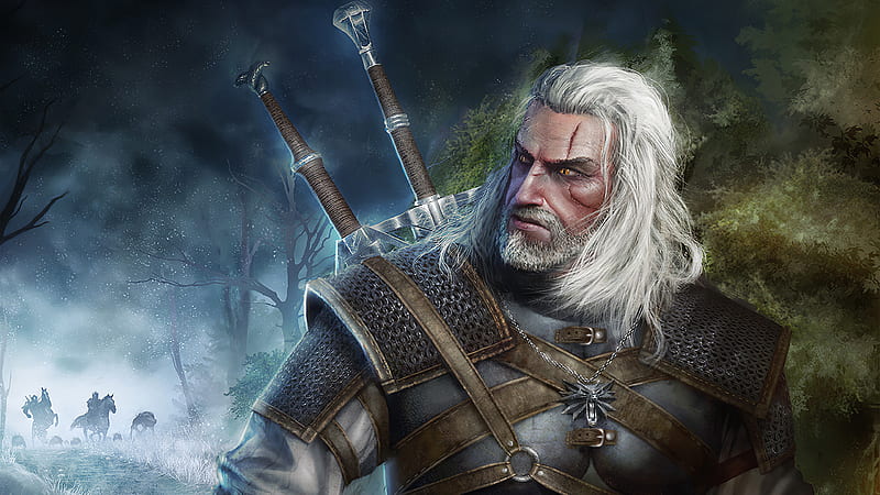 Geralt Of Rivia The Witcher 3, the-witcher-3, games, artstation, HD wallpaper
