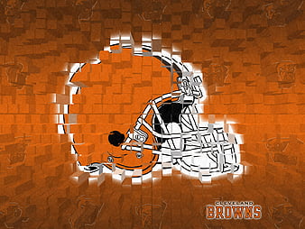 Nfl Cleveland Browns 3d Logo Series Wall Art - 12x12 : Target