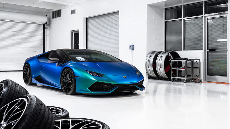 Tuned Lamborghini, blue, green, italy, lambo, supercar, vossen, HD  wallpaper | Peakpx