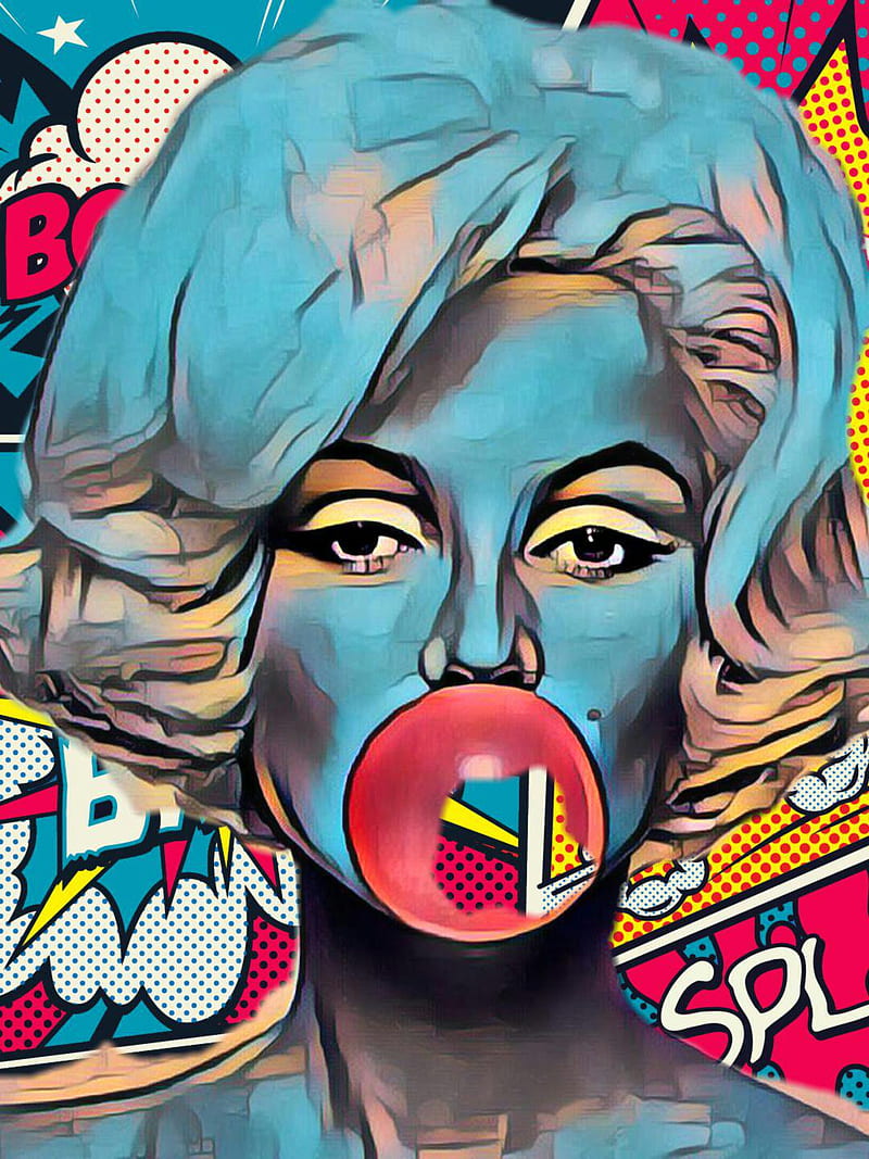 Marylin monroe , colour, pop art, HD phone wallpaper