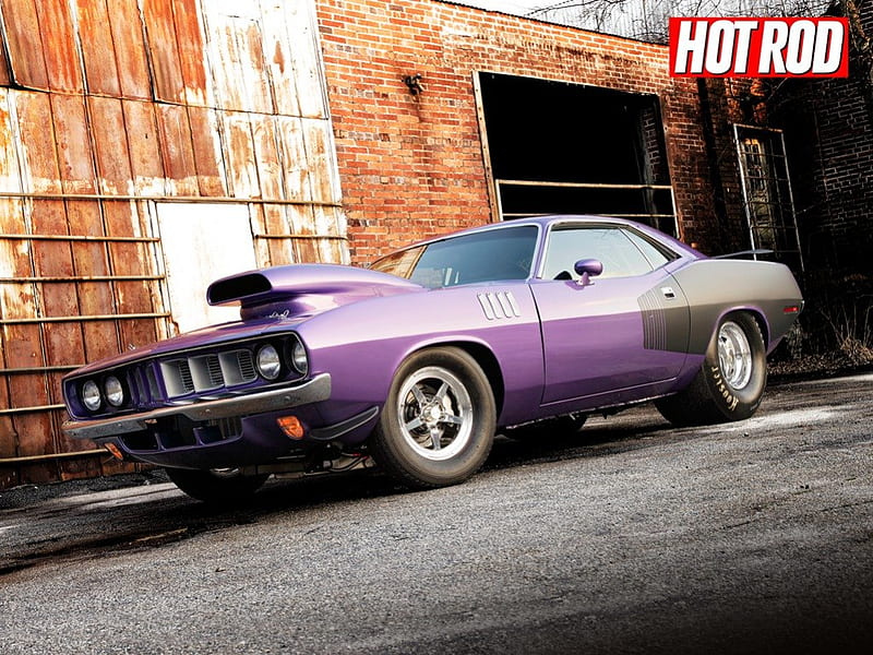 '71 Plymouth Cuda tuned for Drag race, car, charger, drag race, dodge, muscle car, HD wallpaper
