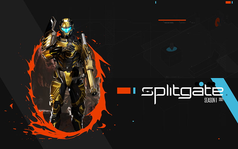 Splitgate HD Wallpaper - Futuristic Arena Game Desktop Background