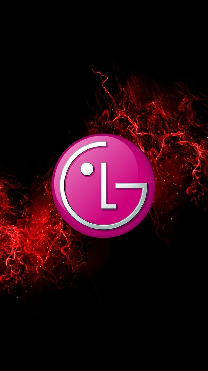 LG LOGO, red, HD phone wallpaper