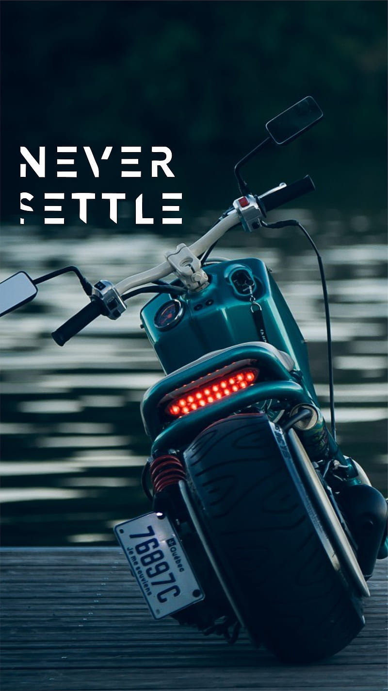 Never Settle, bike, favorites, heavy, monster, motor, motorcycle, motors, night, no, triumph, HD phone wallpaper