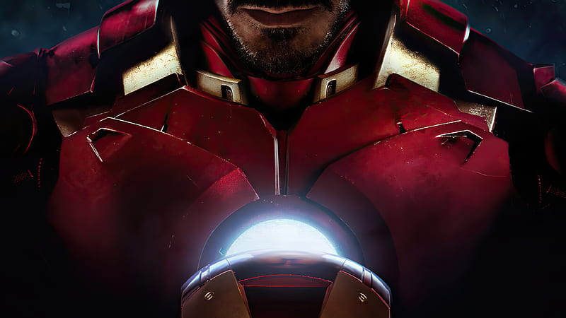 Iron Man Closeup Suit, iron-man, superheroes, artwork, artstation, HD wallpaper