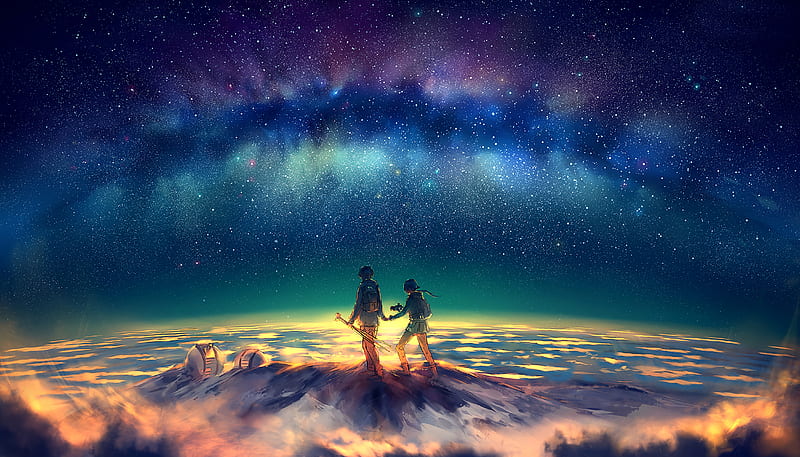 Walking On Galaxy (Đi bộ trên dải ngân hà): Hình nền Walking On Galaxy sẽ đưa bạn vào không gian bao la, điều này sẽ khiến bạn cảm thấy như mình đang trở thành một phần của vũ trụ ngay tại gia. Sự kết hợp giữa những đám mây và sao tinh khiết sẽ khiến cho bạn mãn nhãn.