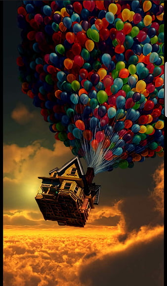 Balloons, house, art, disney, up, HD phone wallpaper | Peakpx
