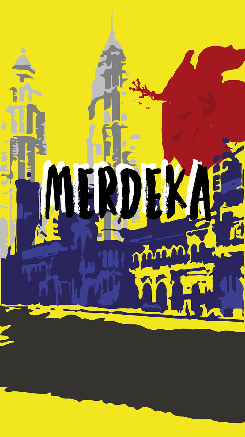 merdeka, art, bendera, klcc, city, malaysia, HD phone wallpaper