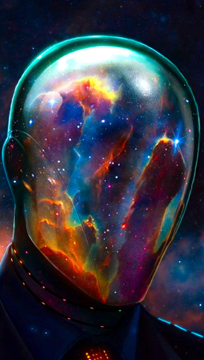 Faceless, colors, cool, space, HD phone wallpaper