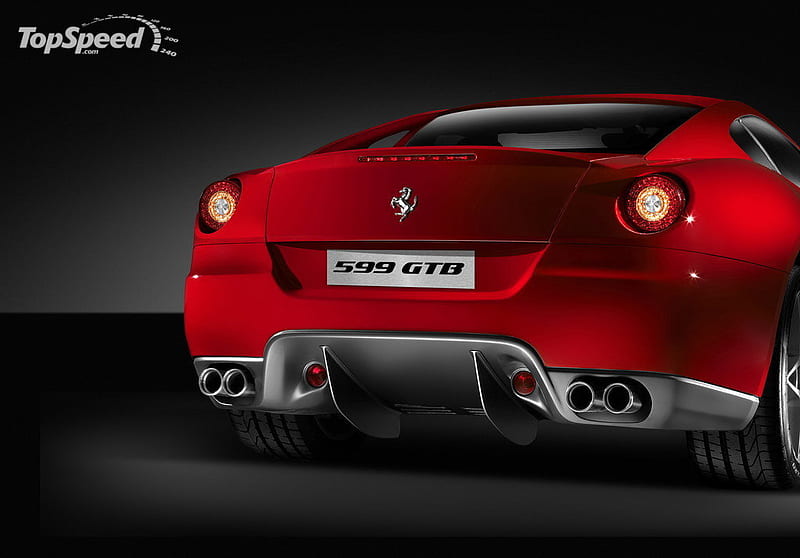 ferrari 599 gtb, red, two seater, prancing horse, front engine, HD wallpaper